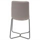 VENTURE DESIGN X-Chair spisestuestol - gr polyester og sort metall