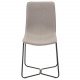 VENTURE DESIGN X-Chair spisestuestol - gr polyester og sort metall