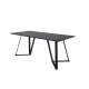 VENTURE DESIGN Marina spisebord - sort MDF og sort metal (180x90) 