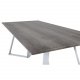 VENTURE DESIGN Marina spisebord - gr MDF og hvid metal (180x90) 