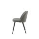 VENTURE DESIGN Velvet Stitches spisebordstol - gr mikrofiber/polyester lin og svart stl