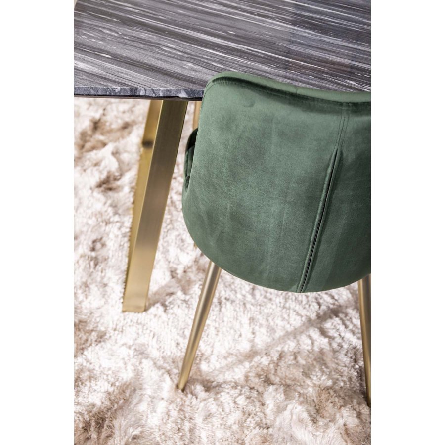 VENTURE DESIGN Shiva Shaggy teppe - champagne polyester og bomull (170x240)