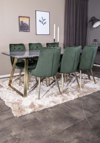 VENTURE DESIGN Shiva Shaggy teppe - champagne polyester og bomull (170x240)