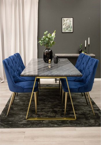 VENTURE DESIGN Indra-teppe - mrkegr viskose og bomull (170x240)