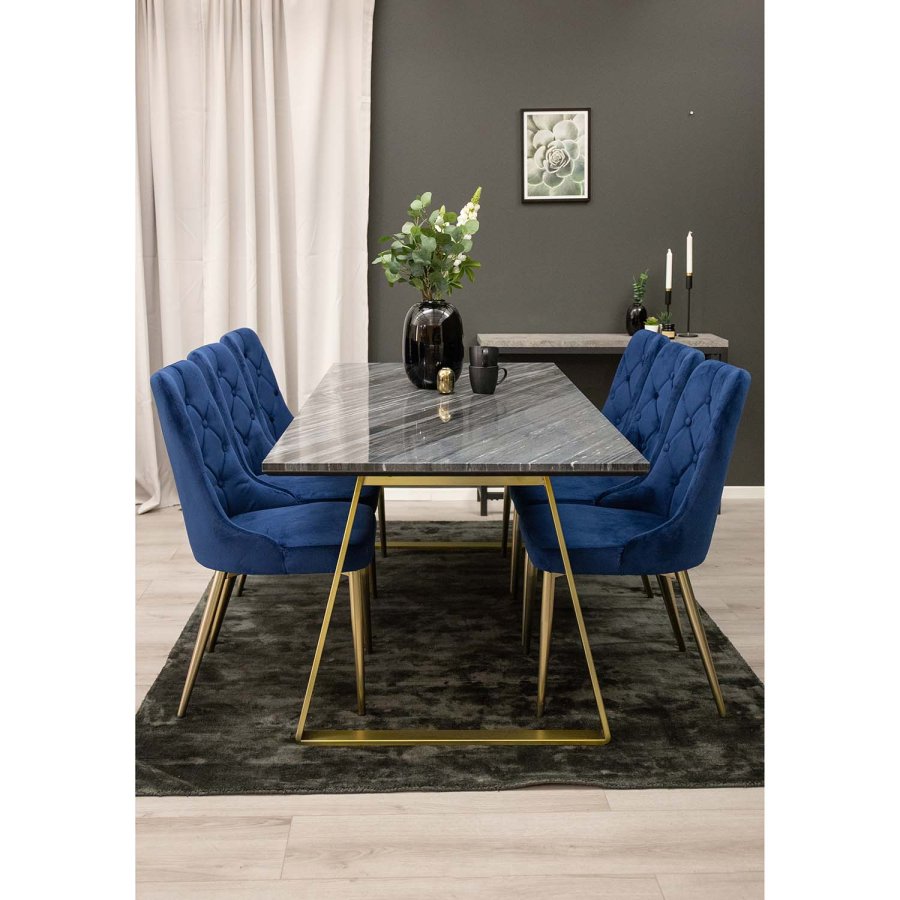 VENTURE DESIGN Indra-teppe - mrkegr viskose og bomull (170x240)