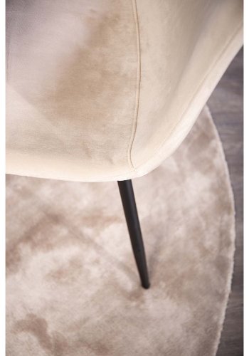 VENTURE DESIGN Indra-teppe - beige viskose og bomull (200)