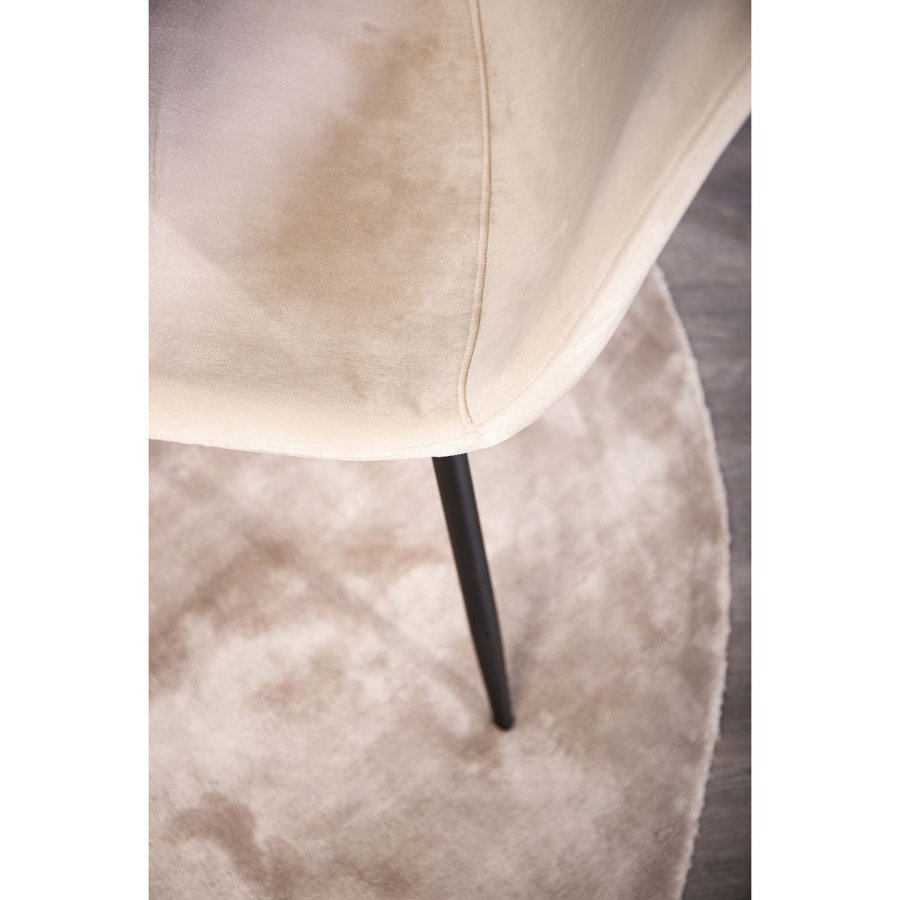 VENTURE DESIGN Indra-teppe - beige viskose og bomull (200)