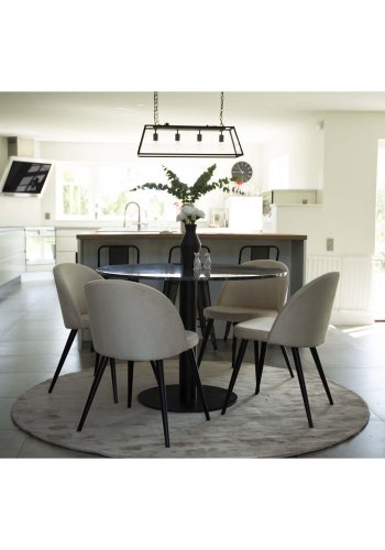 VENTURE DESIGN Indra-teppe - beige viskose og bomull (200)