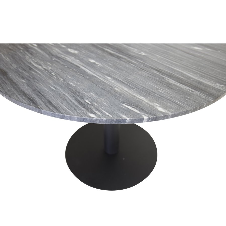 VENTURE DESIGN Estelle Esstisch &ndash; schwarzer Marmor und Metall (�106)