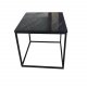 VENTURE DESIGN Estelle sidebord - gr marmor og metal (50x50)