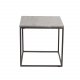 VENTURE DESIGN Estelle sidebord - gr marmor og metal (50x50)