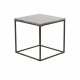 VENTURE DESIGN Estelle sidebord - gr marmor og metal (50x50)