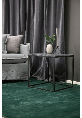 VENTURE DESIGN Estelle sidebord - gr marmor og metal (50x50)