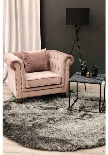 VENTURE DESIGN Estelle sidebord - gr marmor og metal (50x50)