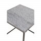 VENTURE DESIGN Estelle sidebord - gr marmor og metal (50x50)