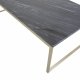 VENTURE DESIGN Estelle sofabord - sort marmor og messing metal (120x60)