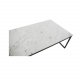 VENTURE DESIGN Estelle Couchtisch &ndash; wei&szlig;er Marmor und schwarzes Metall (120x60)