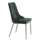 VENTURE DESIGN Velvet Deluxe spisebordsstol, m. armln - grn velour og metal