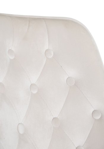 VENTURE DESIGN Velvet Deluxe spisebordsstol - beige velur og sort metall