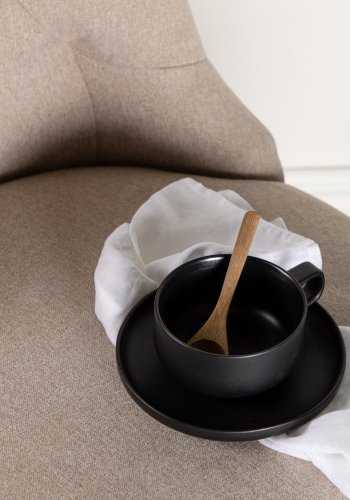 VENTURE DESIGN Vista spisestuestol - beige lin og hvit eik