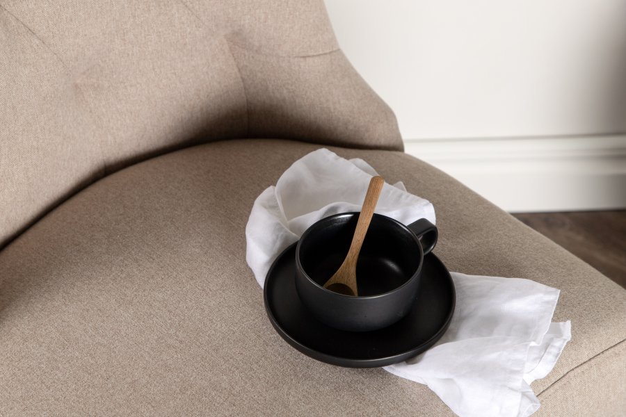 VENTURE DESIGN Vista spisestuestol - beige lin og hvit eik