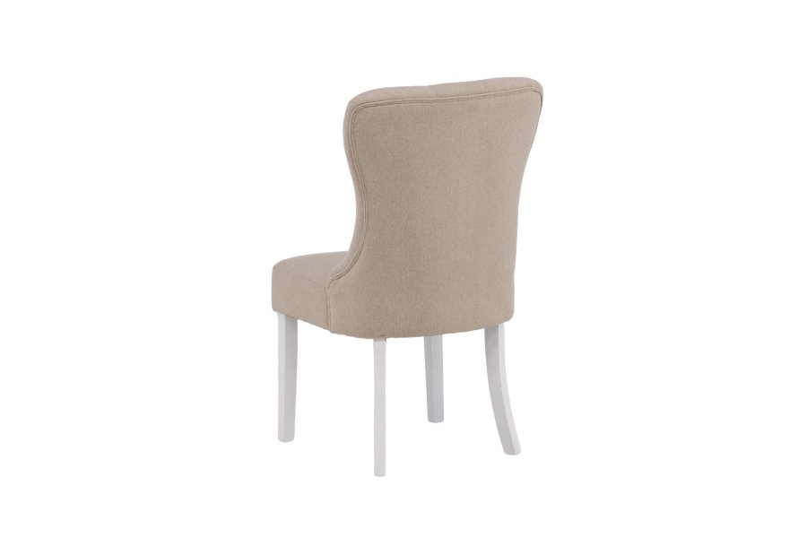 VENTURE DESIGN Vista spisestuestol - beige lin og hvit eik