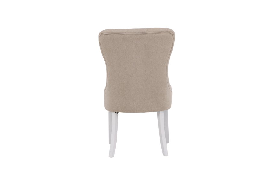 VENTURE DESIGN Vista spisestuestol - beige lin og hvit eik