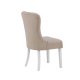 VENTURE DESIGN Vista spisestuestol - beige lin og hvit eik
