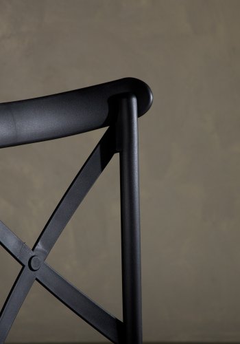 VENTURE DESIGN Crosett spisebordstol - matt sort plast
