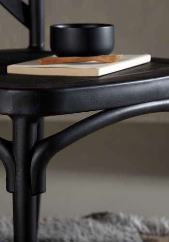 VENTURE DESIGN Crosett spisebordstol - matt sort plast