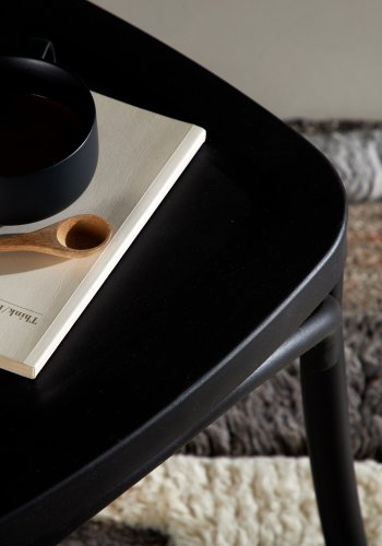 VENTURE DESIGN Crosett spisebordstol - matt sort plast