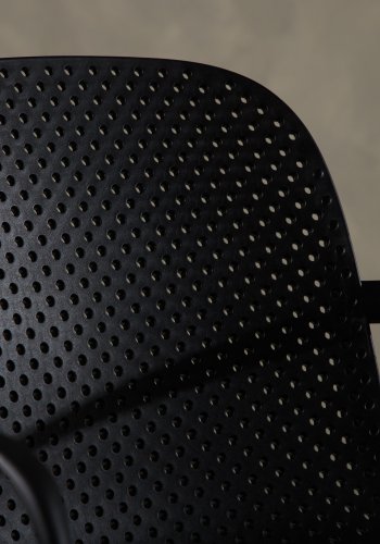 VENTURE DESIGN Baltimore spisebordstol, m. armlener - sort plast