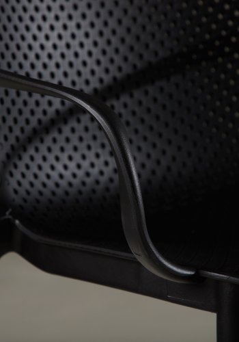 VENTURE DESIGN Baltimore spisebordstol, m. armlener - sort plast