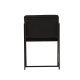 VENTURE DESIGN Richmond spisebordsstol, med armlener - svart flyel og sort stl