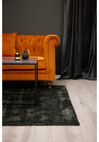 VENTURE DESIGN Indra-teppe - mrkegr viskose og bomull (170x240)