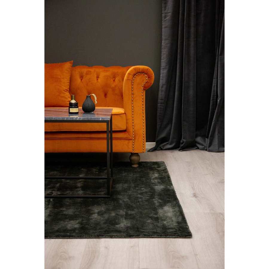 VENTURE DESIGN Indra-teppe - mrkegr viskose og bomull (170x240)