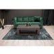 VENTURE DESIGN Velvet 3 pers. sofa - grn velour og tr