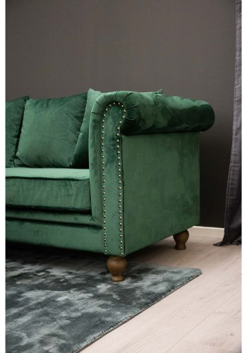 VENTURE DESIGN Indra-teppe - grafittgr viskose og bomull (170x240)