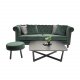 VENTURE DESIGN Velvet 3 pers. sofa - grn velour og tr