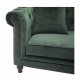 VENTURE DESIGN Velvet 3 pers. sofa - grn velour og tr
