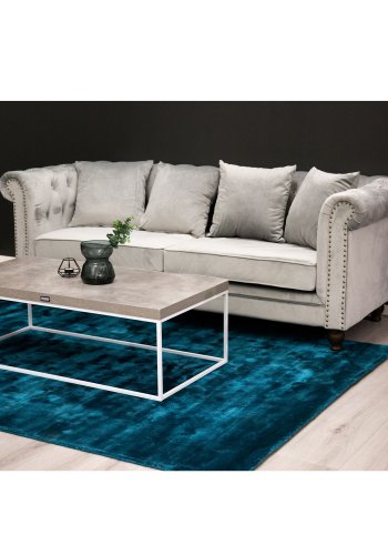 VENTURE DESIGN Velvet 3-seters sofa - lys gr velur og tre