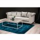 VENTURE DESIGN Velvet 3-seters sofa - lys gr velur og tre