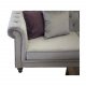 VENTURE DESIGN Velvet 3-seters sofa - lys gr velur og tre