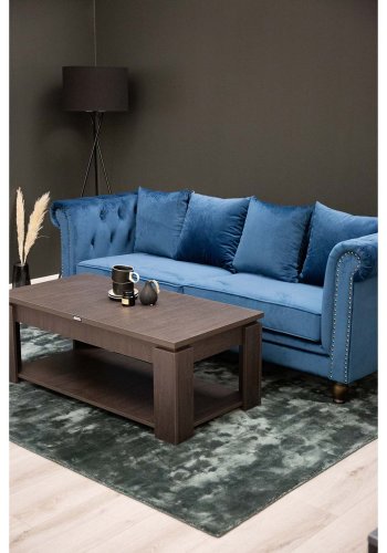 VENTURE DESIGN Indra-teppe - grafittgr viskose og bomull (170x240)