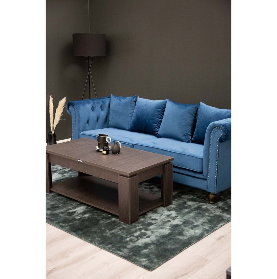 VENTURE DESIGN Indra-teppe - grafittgr viskose og bomull (170x240)