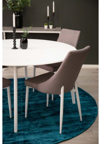 VENTURE DESIGN Indra-teppe - turkis viskose og bomull (200)