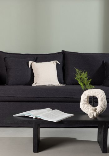 VENTURE DESIGN Nova 3 pers. sofa - sort stof og plastik