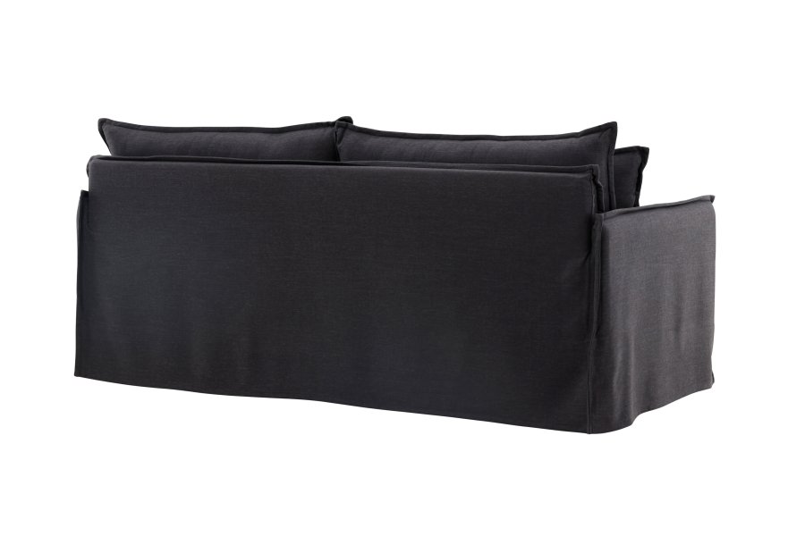 VENTURE DESIGN Nova 3 pers. sofa - sort stof og plastik