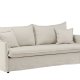 VENTURE DESIGN Nova 3-seters sofa - beige stoff og plast