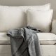 VENTURE DESIGN Nova 3-seters sofa - beige stoff og plast